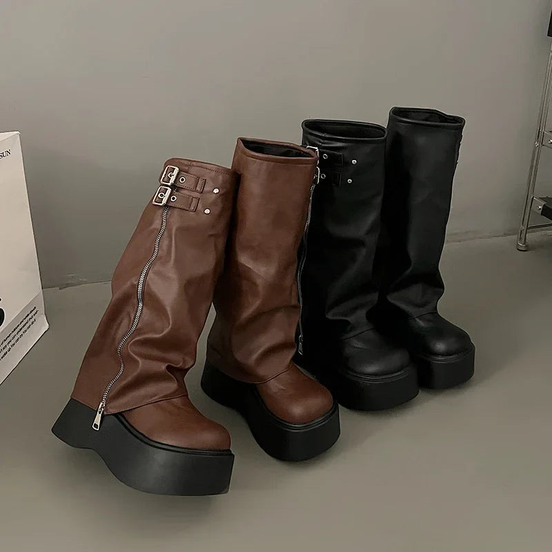 AUDREY™ | Bottes hautes d'hiver à plateforme